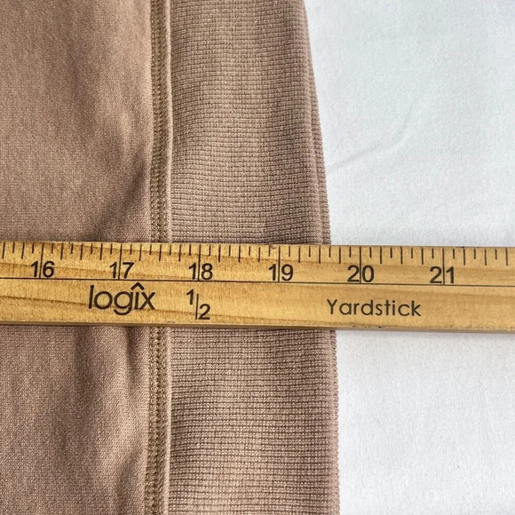 Mod Ref Womens Oversize Pullover Sweatshirt Ribbed Trim Sz S Brown Casual Comfy - Picture 13 of 14